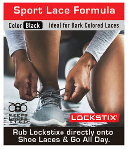 Sport Lace Wax  Color: Black (for dark colored laces)